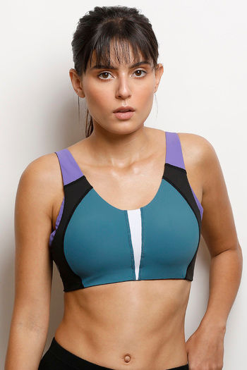 Zivame - Our medium-impact Sports Bras are made with an elastane blend  fabric for shape retention, with medium compression that prevents bounce.  Get them for regular exercises, runs, jogs, zumba, cardio and