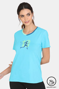 Buy Zelocity Easy Movement Nouveau Soft T-Shirt - Scuba Blue