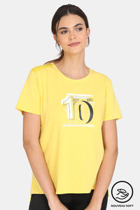 Buy Zelocity Easy Movement Cotton T-Shirt - Cyber Yellow