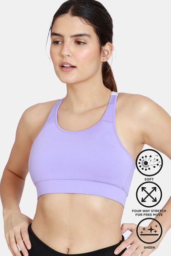 Zelocity High Impact Quick Dry Sports Bra - Rhododendron