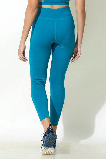 Zelocity Mid Rise High Stretch Legging - Turquoise