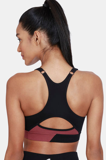 Zelocity Sports Bra With Removable Padding - Anthracite
