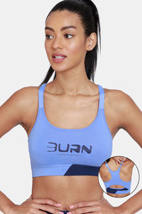 Buy Zelocity Sports Bra With Removable Padding - Wedgewood