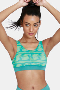 Buy Zelocity Sports Bra With Removable Padding - Teal