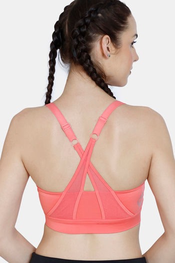 Zivame sports_bra_women : Buy Zivame Zelocity Sports Bra With Removable  Padding - Coral Quartz Orange Online