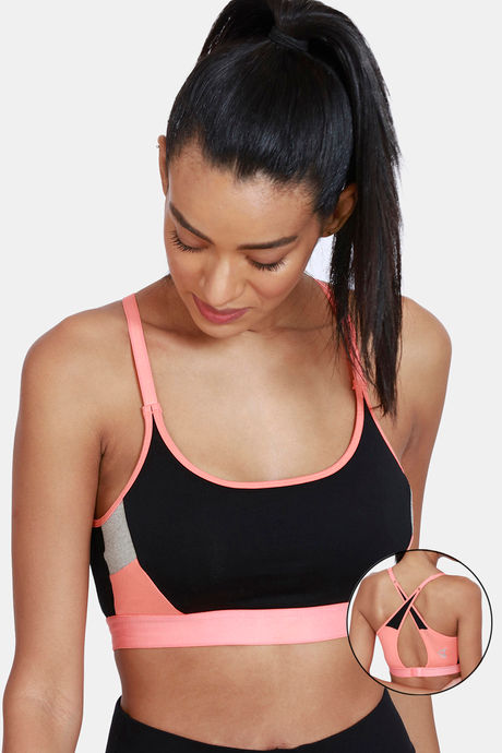 Buy Zelocity Quick Dry Sports Bra With Removable Padding - Bright Cobalt at  Rs.638 online