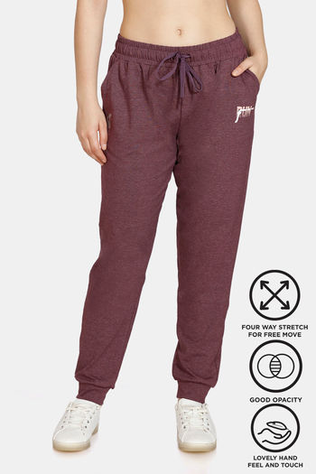 Buy Zelocity Mid Rise Easy Movement Joggers - Jet Black at Rs.748 online