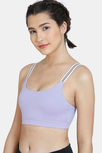 Zelocity Quick Dry Sports Bra With Removable Padding - Rhododendron