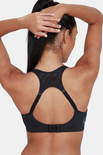 Buy Zelocity High Impact Quick Dry Sports Bra - Anthracite at Rs.1397  online