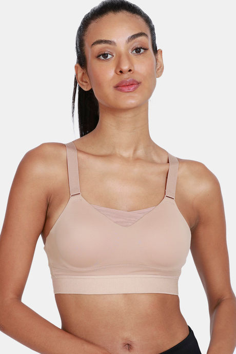 Buy Zelocity High Impact Quick Dry Padded Sports Bra - Roebuck at Rs.1496  online