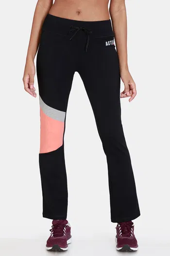 Buy Zelocity Relaxed High Rise Straight Fit Pants - Anthracite