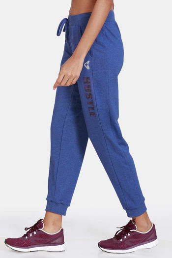 Buy Zelocity Relaxed Fit Cotton Joggers - Blue Depth