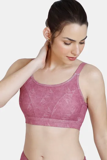 Buy Zivame Padded Wired 3/4th Coverage T-Shirt Bra - Apricot