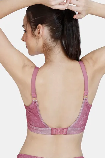 Zelocity Quick Dry Sports Bra With Removable Padding - Dry Rose