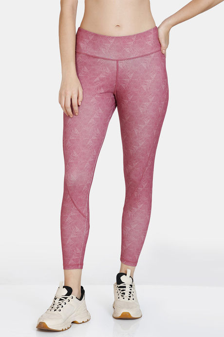 Buy Zelocity High impact Quick Dry Leggings - Dry Rose at Rs.678 online