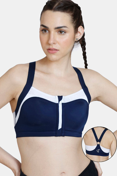 Buy Zelocity High Impact Padded Wide Waist Band Sports Bra - Flint at  Rs.1596 online, Activewear online