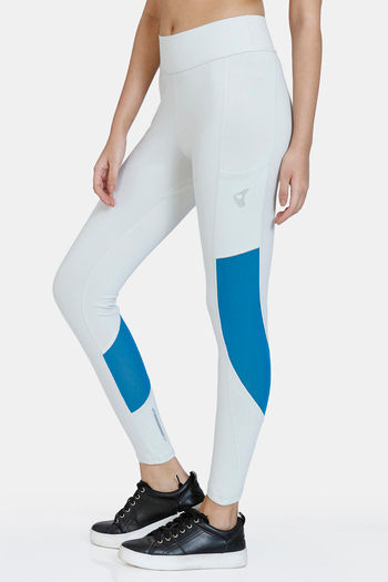 Buy Zelocity High Rise High Quality Stretch Leggings - Porcelain at Rs.822  online | Activewear online