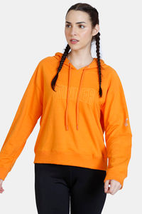 Buy Zelocity Relaxed Fit Hoodie Sweatshirt - Orange Pepper