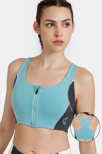 Buy Zelocity Quick Dry Sports Bra With Removable Padding - Porcelain