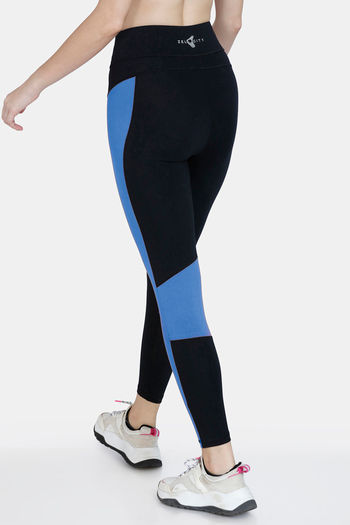 Buy Zelocity High Rise High Quality Stretch Leggings - Jet Black