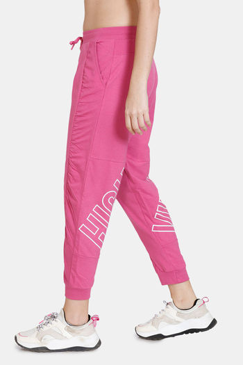 Buy Zelocity Relaxed Fit Cotton Rich Joggers - Ibis Rose
