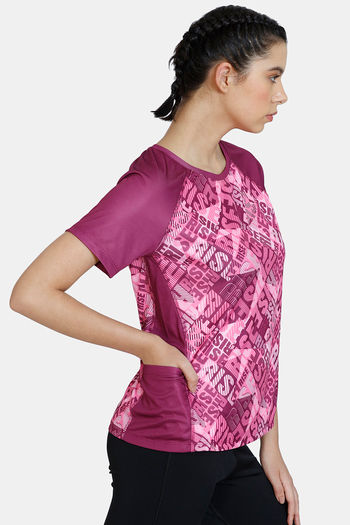 Buy Zelocity Relaxed Quick Dry Top - Ibis Rose