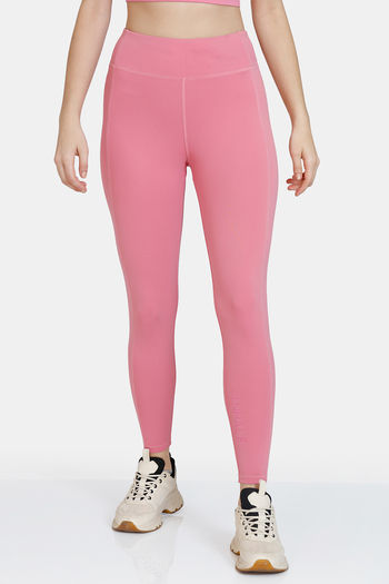 Frenchtrendz | Buy Frenchtrendz Cotton Spandex Pink Ankle Leggings Online  India