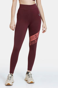 Buy Zelocity Quick Dry High Quality Stretch Leggings - Red Mahogany