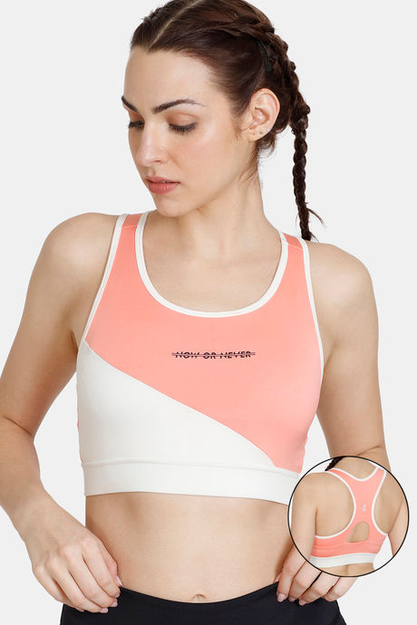 Buy Zelocity Quick Dry Slip On Sports Bra With Removable Padding - Desert  Flower at Rs.673 online