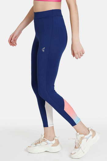 Buy Zelocity High Impact Quick Dry Leggings - Maritime Blue at Rs.898  online | Activewear online