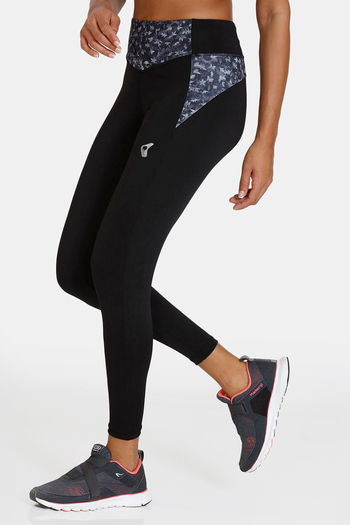 Buy Zelocity High Impact High Rise Quick Dry Leggings - Anthracite at Rs.798  online