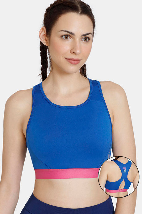 Zelocity Quick Dry Sports Bra With Removable Padding - Dry Rose