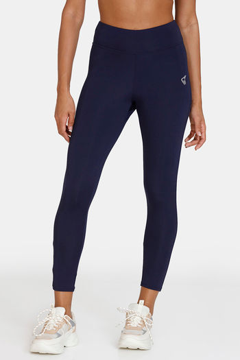 Buy Zelocity High Rise Quick Dry Leggings - Evening Blue