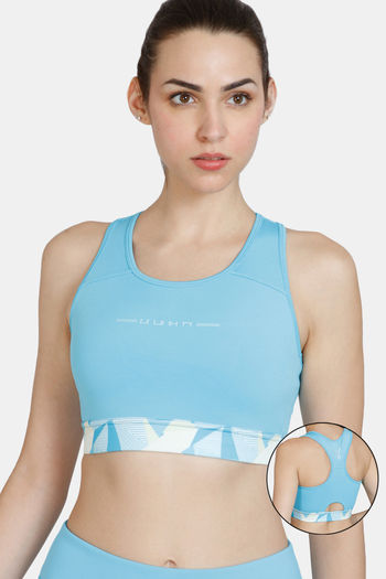 Buy Zelocity High Impact Quick Dry Sports Bra - Fig at Rs.1397 online