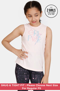 Buy Zelocity Girls Relaxed High Quality Stretch Tanks - Cherry Blossom