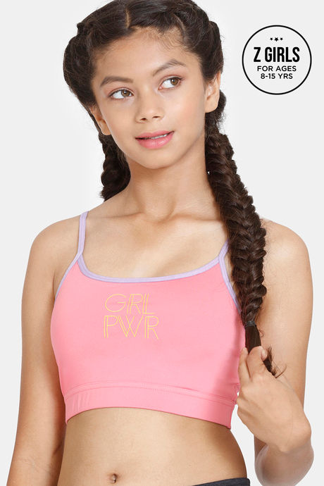 Buy Zelocity Girls Quick Dry Slip On Sports Bra - Desert Flower at Rs.599  online