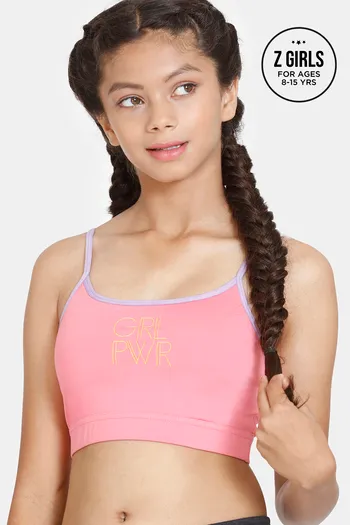 Buy Zelocity Girls Sports Bra With Removable Padding - Confetti at Rs.358  online