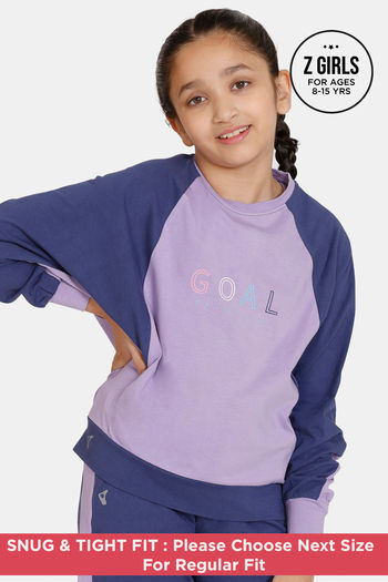 Buy Zelocity Girls Relaxed Sweatshirt - Deep Cobalt
