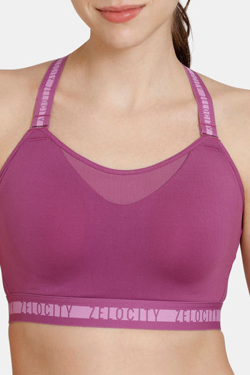 Buy Zelocity High Impact Sports Bra - Amethyst at Rs.1033 online