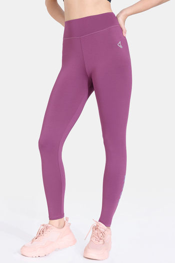 Purple Gym Leggings - High Waisted - Amethyst