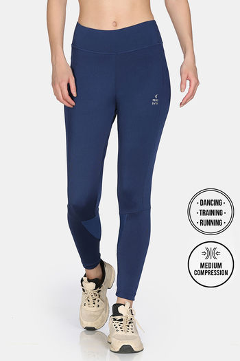 Buy Zelocity Quick Dry Gym Leggings - Navy