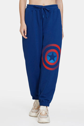 Buy Zelocity Marvel Mid Rise Relaxed Joggers -  Set Sail