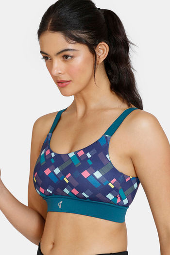 Buy online Cutout Back Racer Back Sports Bra from lingerie for Women by  Zelocity By Zivame for ₹1299 at 35% off