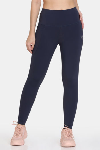 Buy Zelocity High Impact Quick Dry High Rise Leggings - Blueberry