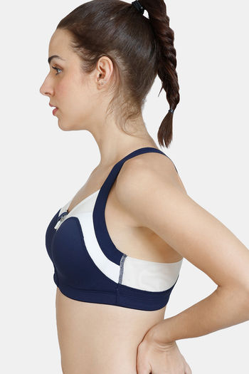 Buy Zelocity High Impact Quick Dry Sports Bra - Dutch Blue at Rs.1492  online