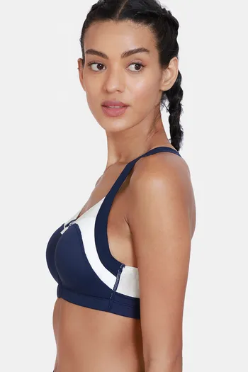 Buy Zelocity High Impact Quick Dry Sports Bra - Maritime Blue at Rs.1297  online