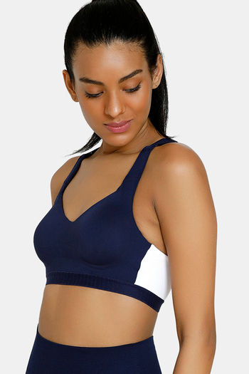 Buy Zelocity High Impact Quick Dry Sports Bra - Peach Whip at Rs