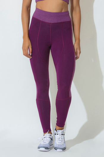 Buy Zelocity Nouveau Soft Legging - Purple at Rs.493 online