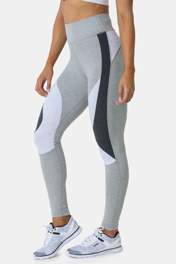 Women & Plus Cotton High Waist Full Length Cotton Workout Leggings  (BLACK/CHARCOAL, S) - Walmart.com