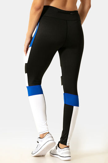 Women Gym Leggings Polyester Plus Size FTI120L Navy Blue